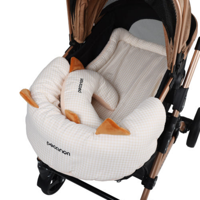 피카노리 강아지 분리형 컴포터 라이너 쿠션 3종 세트, 라이트 브라운, 1세트