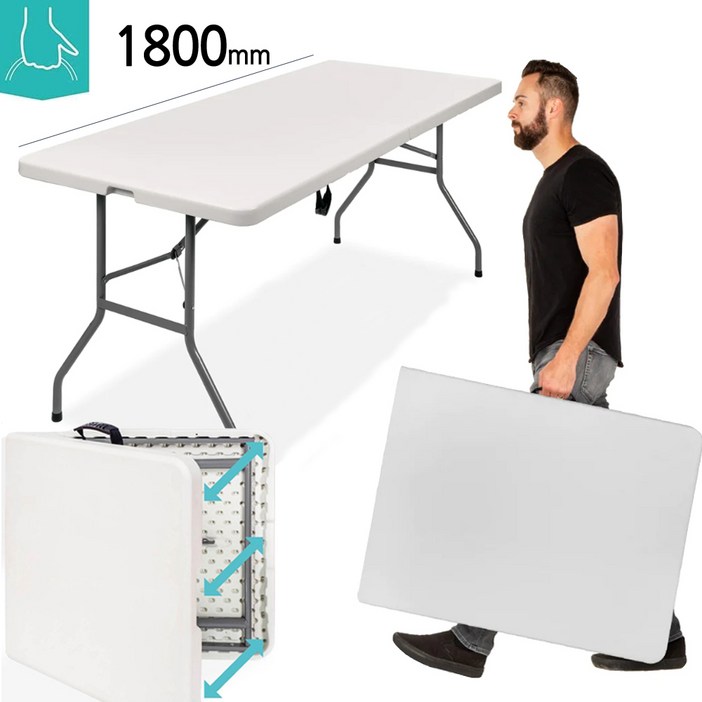 브로몰딩 야외 캠핑 접이식테이블 180mm (폭 74cm, 높이 74cm) 