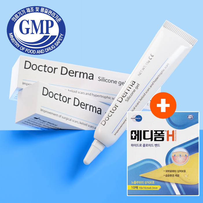 닥터더마겔 화상 여드름 켈로이드 흉터 연고 15g, 15ml, 4개