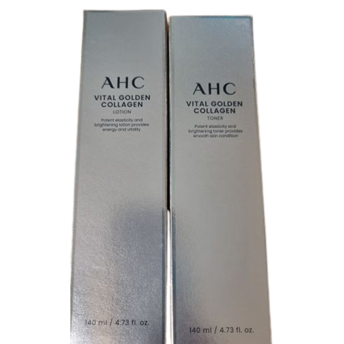 AHC 바이탈 골든 콜라겐 토너 140mL + 로션 140mL