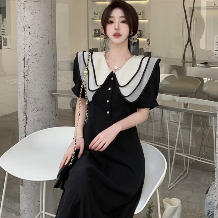 비비디아 Bibidia 여성 롱 원피스 정장 하객룩 치마 빅카라 빅사이즈 L4XL5402