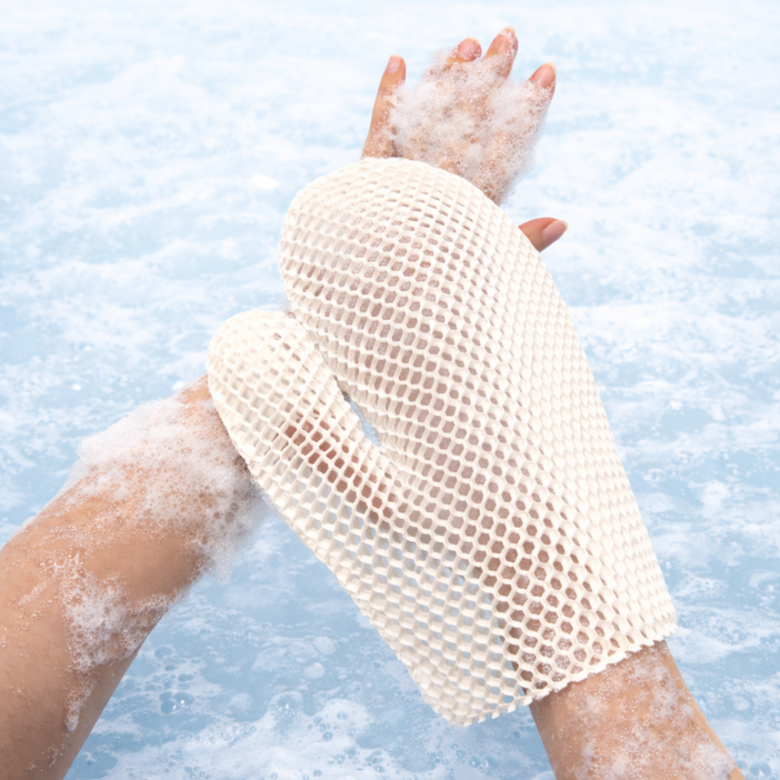 누모아 허니셀 샤워 글러브 친환경 TPU 반영구 바디 각질 케어, 1개, 1개입, 퓨어 화이트 Pure White