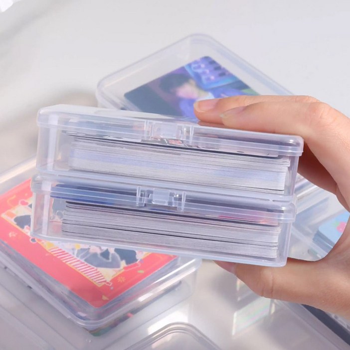 바이베이직 다용도 PP 플라스틱 틴 케이스 가로 9.5cm 미니수납 포카 탑로더 볼꾸파악세사리 전자부품 피스 공구 샘플 사은품 랜깡 자구 소품정리함