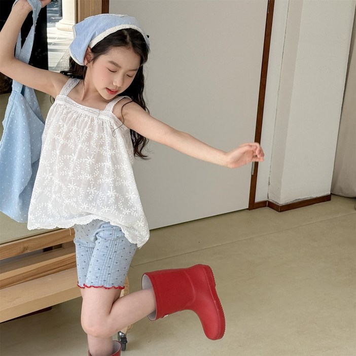 SunburstWonder아동 여름 여아 레이스 레깅스 아동 반바지