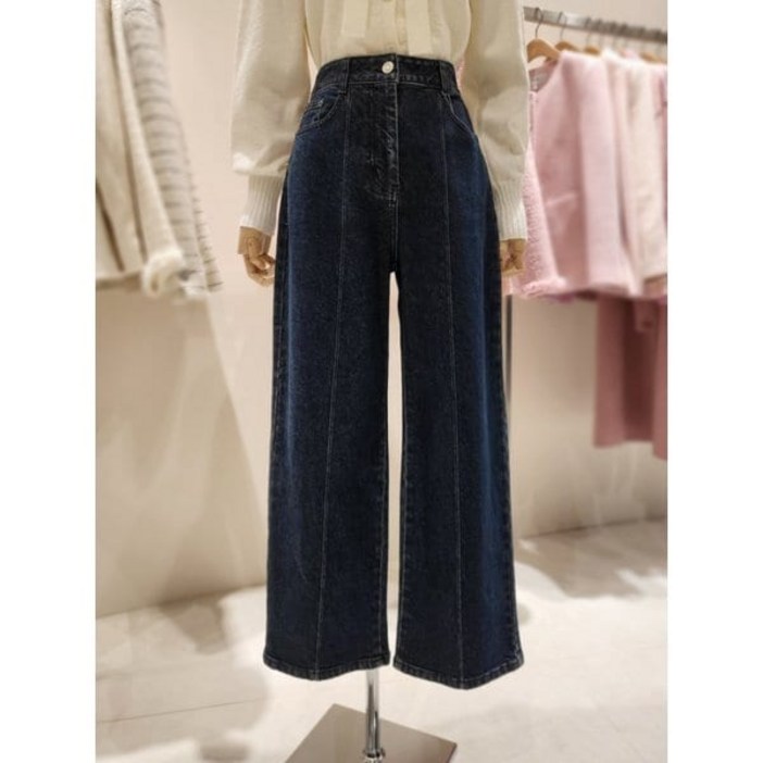 온앤온 부산점 온앤온 절개선 와이드 데님 팬츠 NJJ4WLA21
