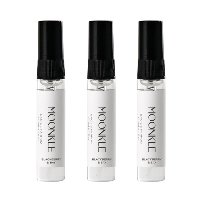 뭉클 블랙베리 앤 베이 니치향수 미니어처, 3개, 5ml