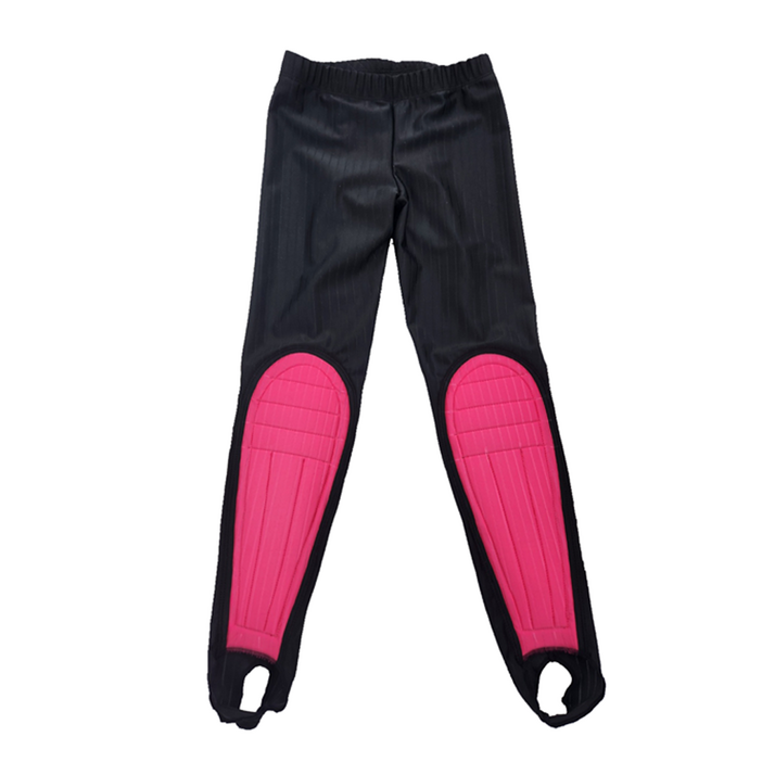 티디스포츠 국내생산 아동 성인 스피드 스케이트복 빙상용 골지스판 보호대 바지, 노랑