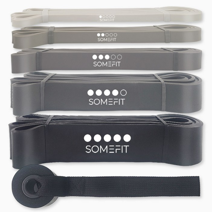 썸피트 무독성 TPE 풀업밴드 5종