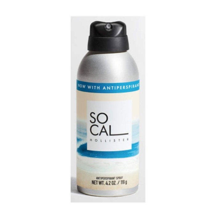 홀리스터 소칼 발한 억제 바디 스프레이 119g / Hollister, SoCal Antiperspirant Body Spray 4.2oz