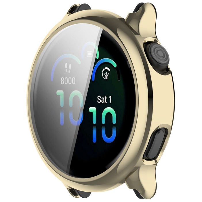 가민 Garmin Vivoactive 6 전용 전면 둘러싼 TPU 전도 보호 케이스 - 고급스러운 보호 기능으로 팔목에 반짝이는 케이스, 금새, 1개
