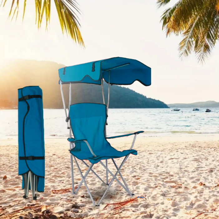 개인공간 실용적인 햇빛가리개 접이식 캠핑 낚시 의자, 1개, 카모플라쥬