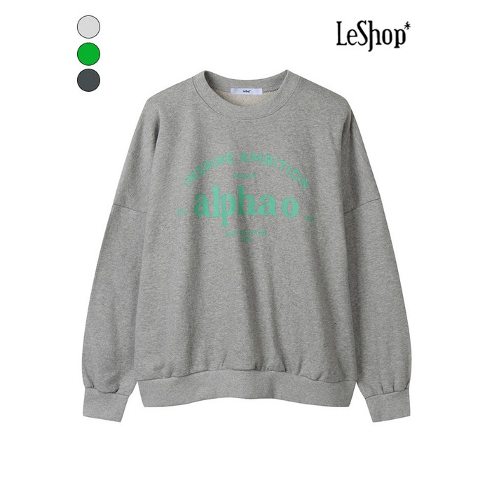 르샵 텍스트 캐주얼 맨투맨 티셔츠 BP9TS022A