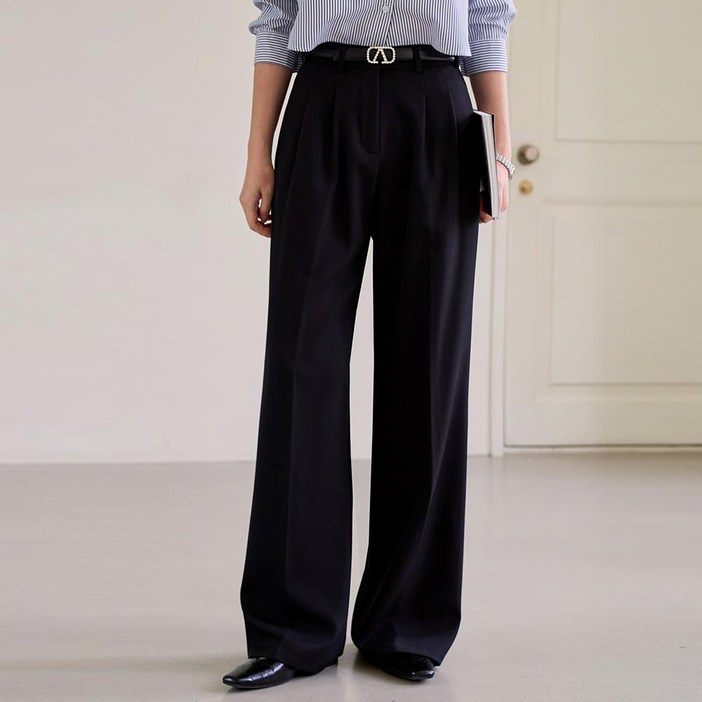 숏기본롱 링클프리 비죠 핀턱 슬랙스 710877