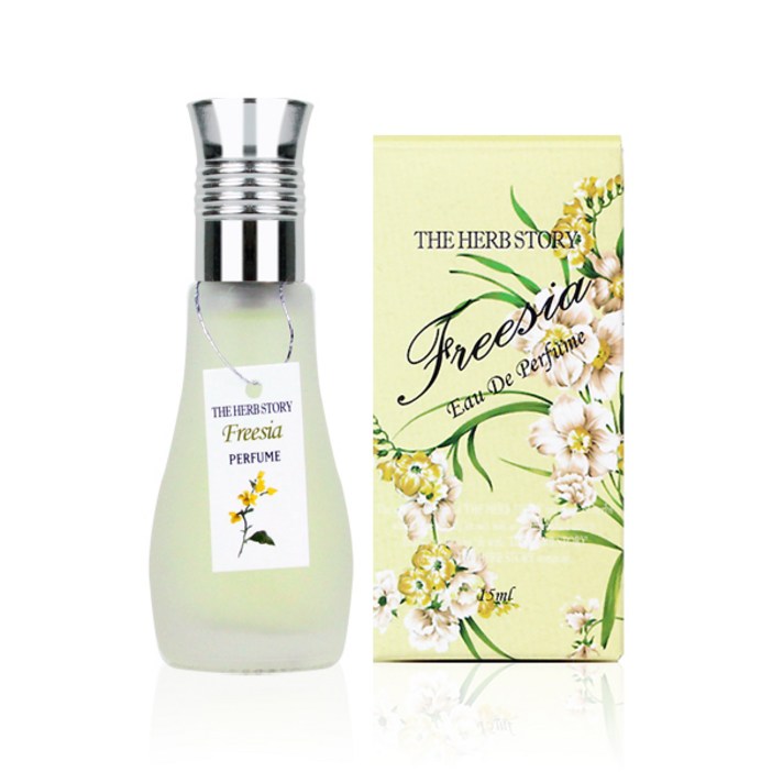 더허브스토리 플로럴향 프리지아 아로마향수 오드퍼퓸 15ml, 15ml, 1개