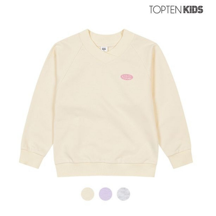 [탑텐키즈] 여아 브이넥 맨투맨_MKD1TR2202