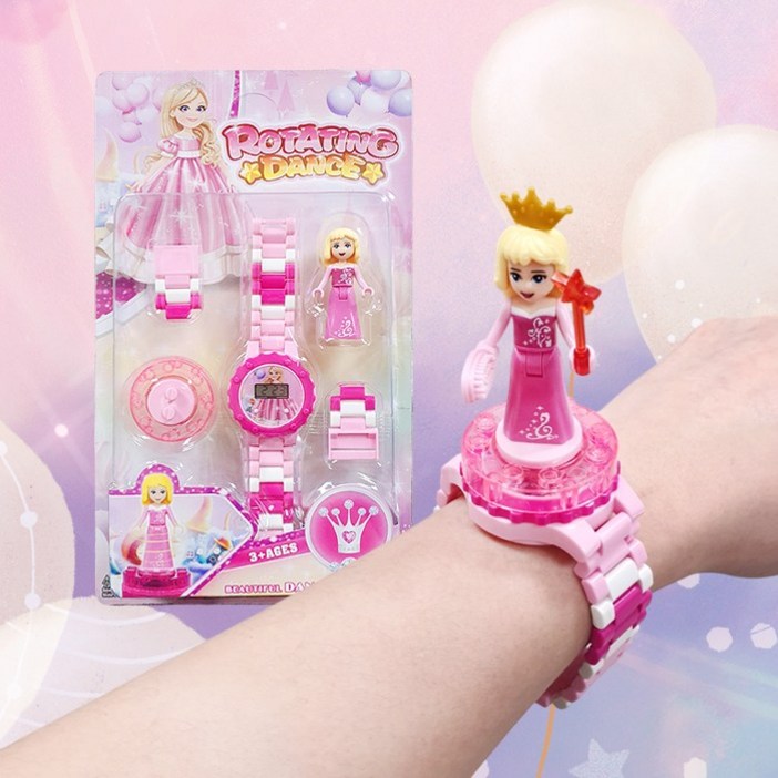 빙글빙글 공주 블럭시계 빙글빙글 공주 블럭시계