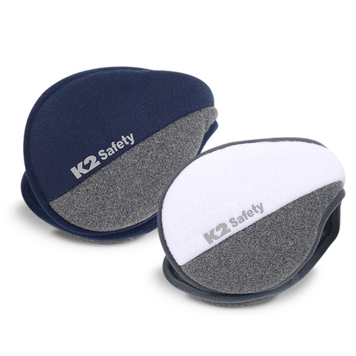K2 Safety 듀얼 방한 귀마개, 네이비 + 화이트, 1세트