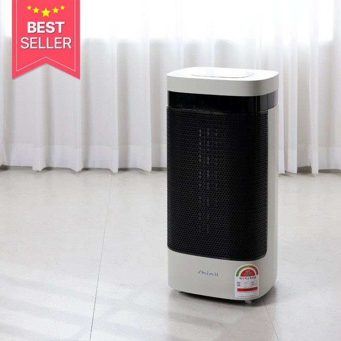 신일 전기온풍기 SEH-L3300GY 리모컨 초고속 PTC히터 그레이, SEH-L3300GY
