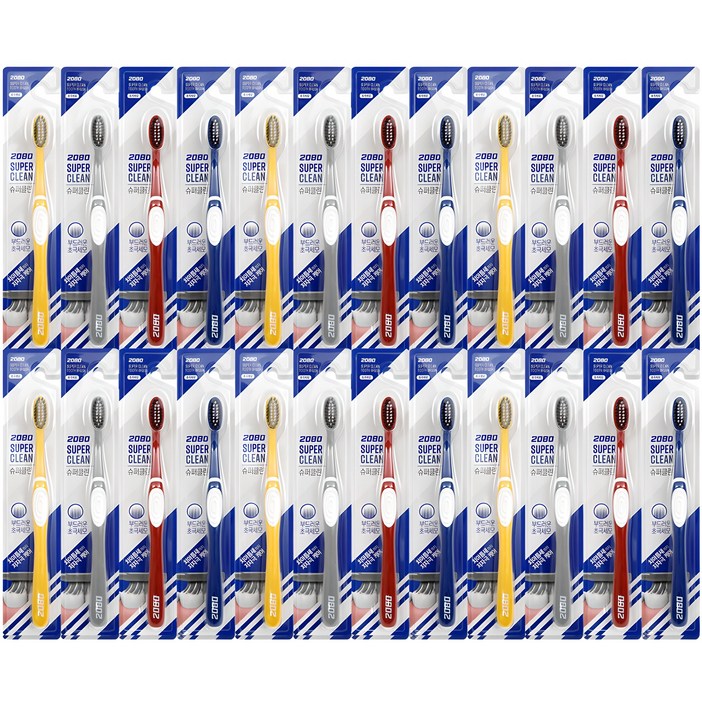 2080 슈퍼클린 초극세모 칫솔, 24개입, 1개