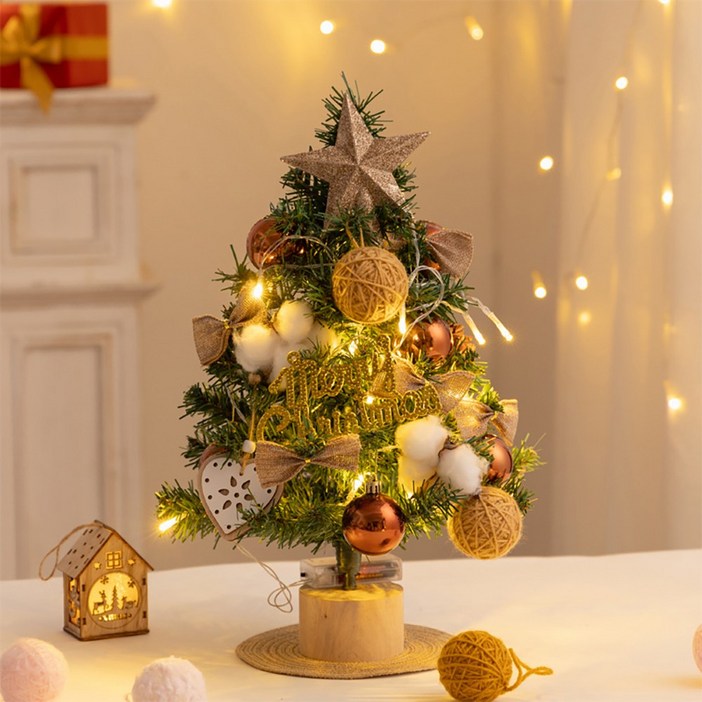 아띠꼴로 미니 탁상 크리스마스 소형 성탄 트리 풀세트