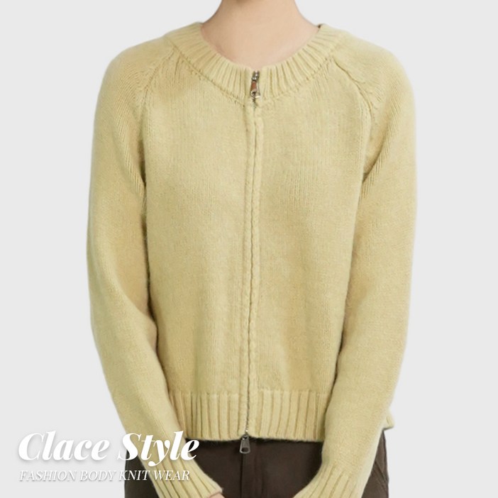 클레이스 아이비 라운드 투웨이집업 니트가디건