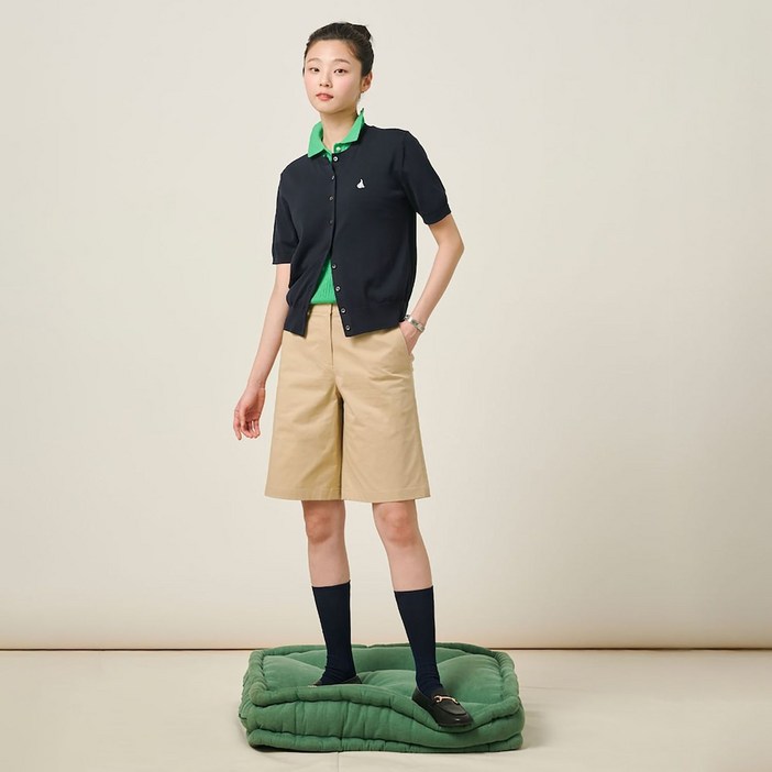 매장판 빈폴 레이디스 치노 쇼트 팬츠 베이지 BF5425E 133505