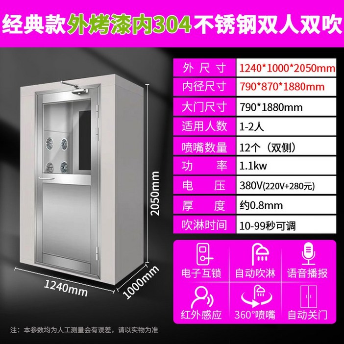 산업용 에어샤워부스 공장 대형 클린룸 작업장 먼지