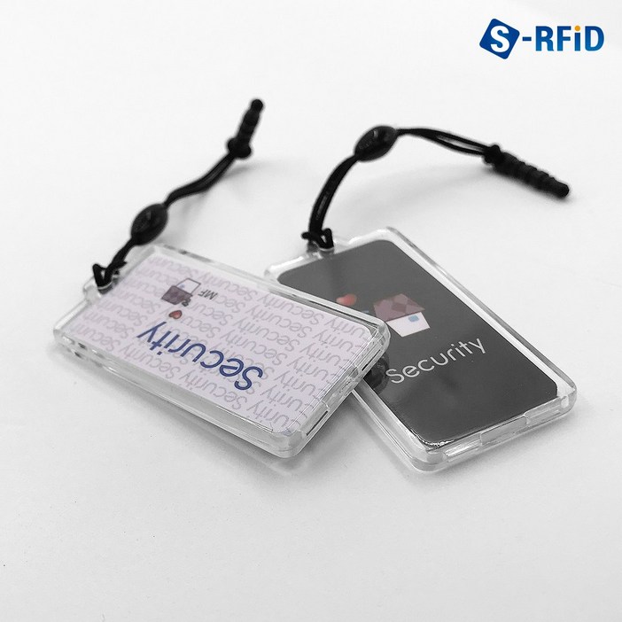 RFID 태그 RF 터치키 보조키 출입키 도어락키 MF UID 복사 아크릴 고리형 태그, MF UID복사 아크릴 태그No.106T, 1개