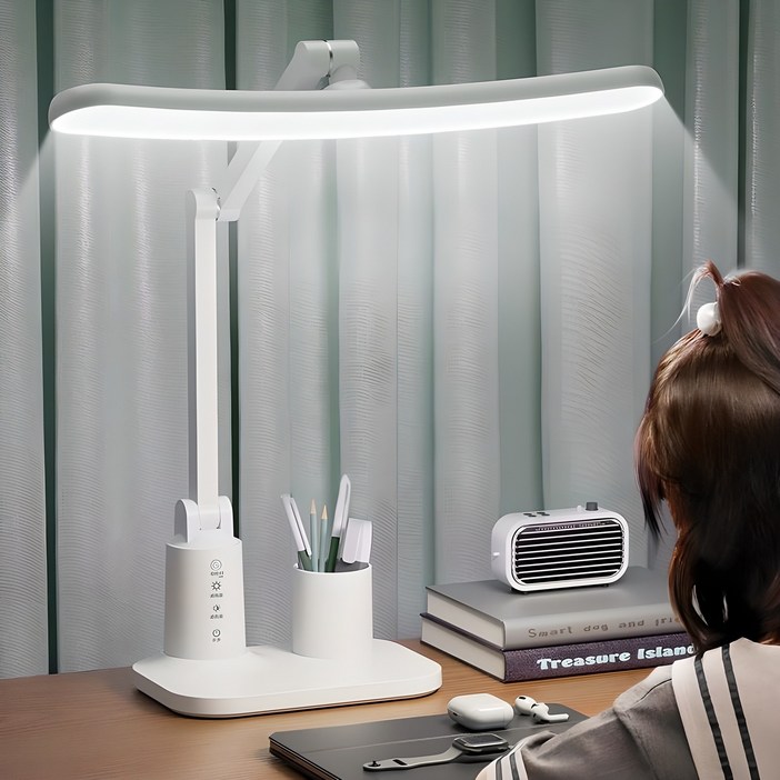 ALLILIO 스탠드 학습용 LED 와이드 스탠드 블루라이트 차단 시력보호 공부조명