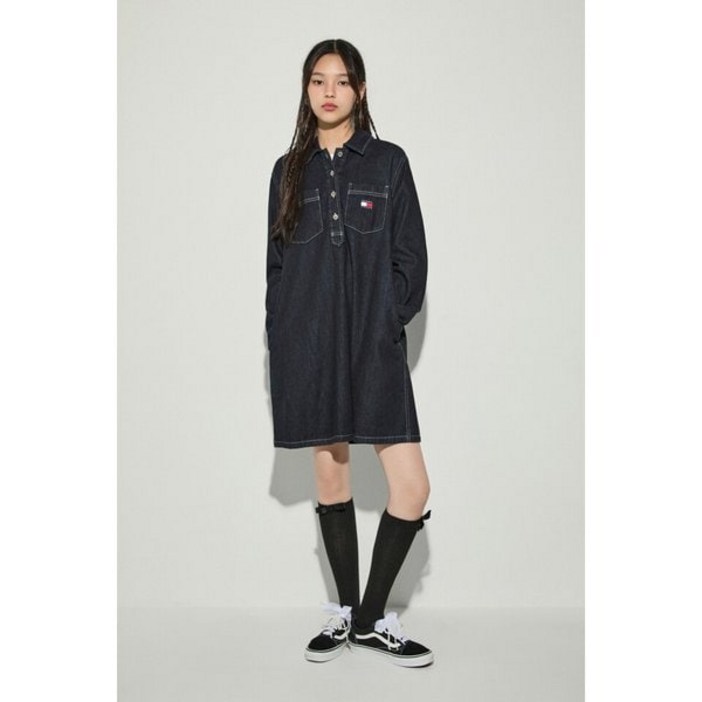 타미진스 여성 롱 슬리브 데님 원피스 T32E6WOP07TWL1 TOMMY JEANS1229634