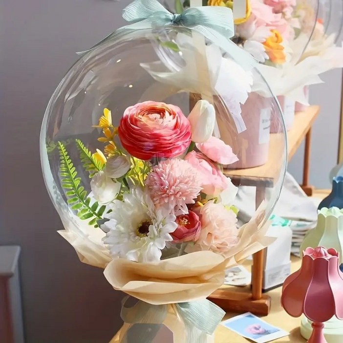 50 개 8 인치 / 12 인치 / 18 인치 / 20 인치 보보 풍선, 투명 풍선, PVC 풍선 투명 거품 풍선, 투명 보보 풍선 DIY 웨딩 생일 크리스마스 실내 야외 파티 장, 50개, 18인치 보보 풍선