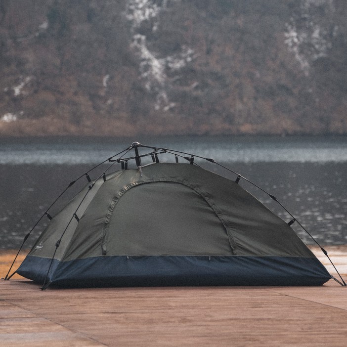 캠프텐버 조립식 공격형 1인용 백패킹 텐트, 밀리터리카키