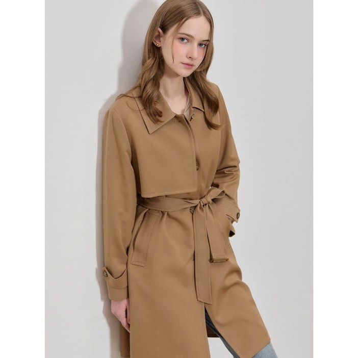 쉬즈미스 트와일라잇 베이직 플랩 트렌치코트 택가격 418000원