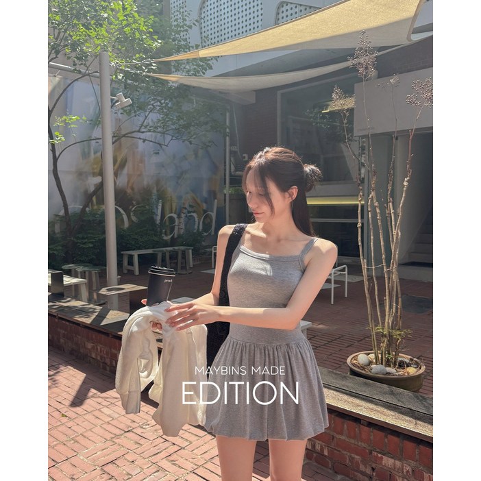 메이빈스뷰엔 벌룬 미니 원피스
