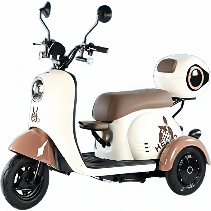 스쿠마켓 600W모터 전기스쿠터 48V 20A 전진 후진 리모컨 시동 3발 오토바이 자전거 LED액정 풋페달 출퇴근 등하원 픽업 삼륜차