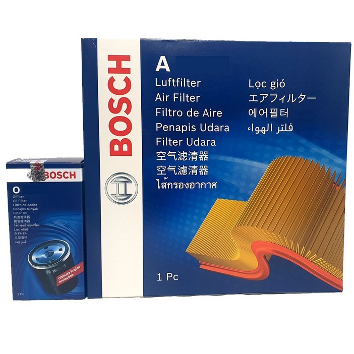 보쉬 르노삼성 신형 SM5 L43 엔진오일교환 오일 필터+에어 필터 O1186+A2421, O1186+A2421, 1개