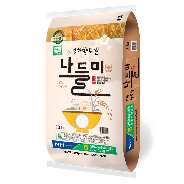 강화섬쌀 2024년산 햅쌀 나들미, 특등급, 10kg, 1개 강화섬쌀 2024년산 햅쌀 나들미, 특등급, 10kg, 1개