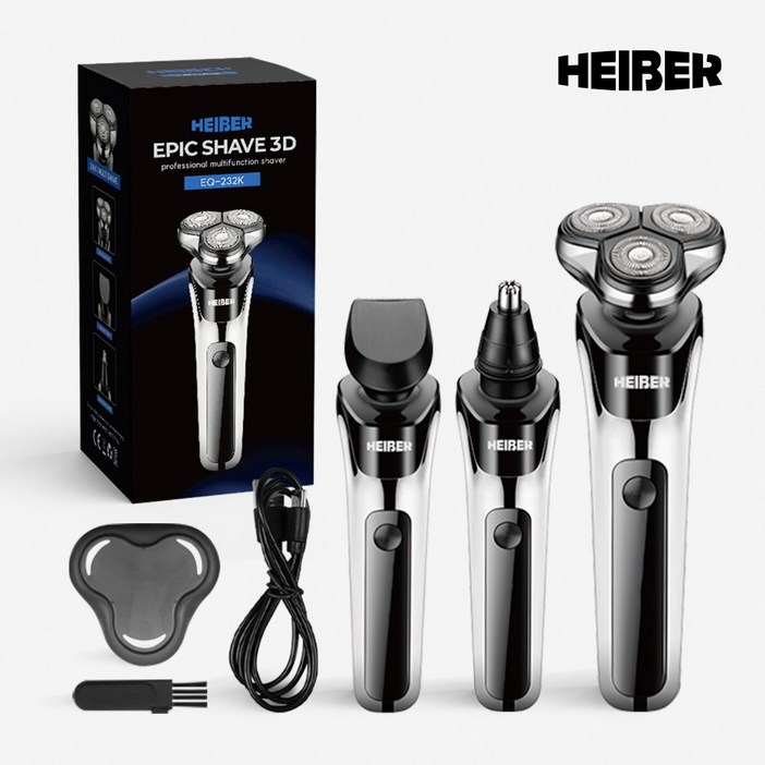 헬릭스케어 에픽쉐이브 남자 전기 면도기 충전식 생활방수 건식 습식 면도기