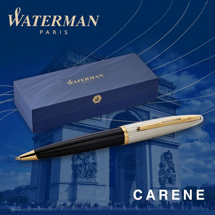 워터맨 까렌 볼펜 고급 필기구, 1개, 디럭스 블랙GT