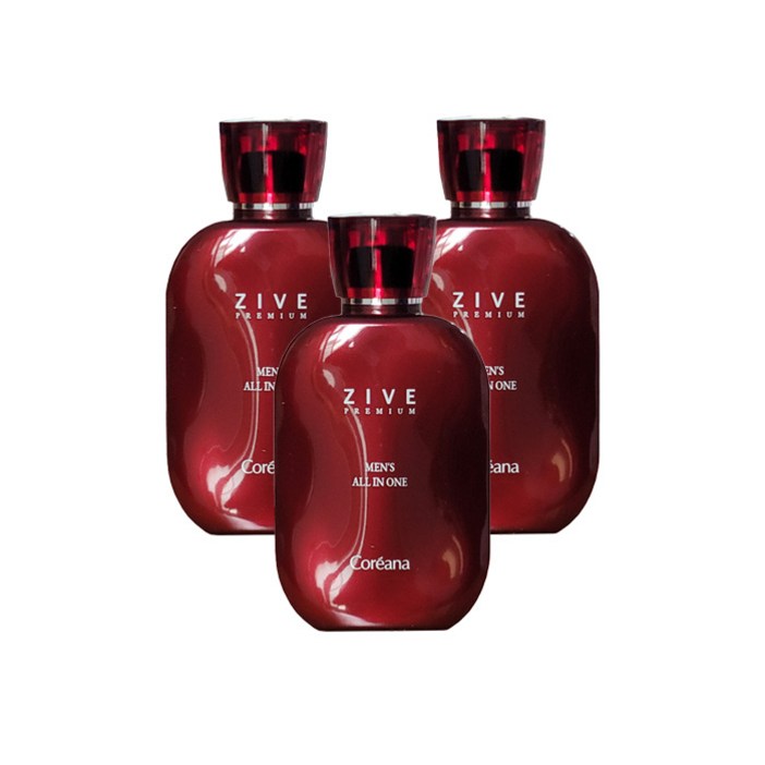 [주름개선/미백]코리아나 프리미엄 지브 맨즈 올인원 3개 남자 스킨+로션+에센스, 3개, 150ml