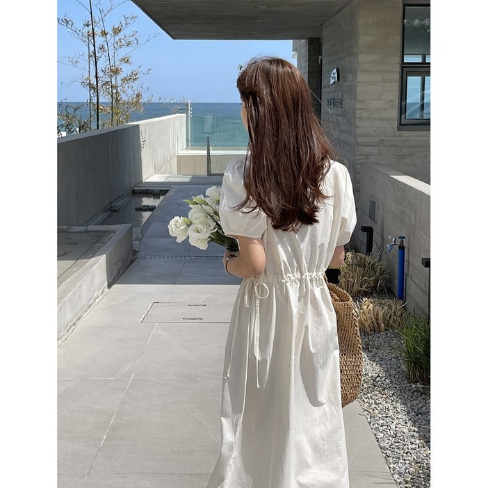 이삼사 시원한 바스락 스트링조절 휴양지 원피스 4컬러 4499
