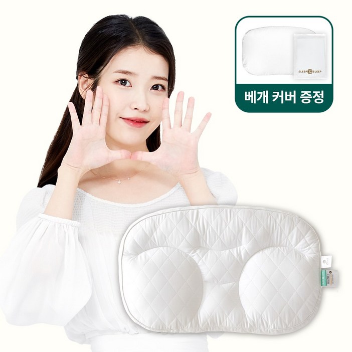 커버 증정 슬립앤슬립 깊은잠베개, 화이트, 1개
