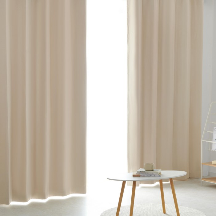 HOMERA 호메라 아일렛 사계절 단열 암막 커튼 2P  커튼끈