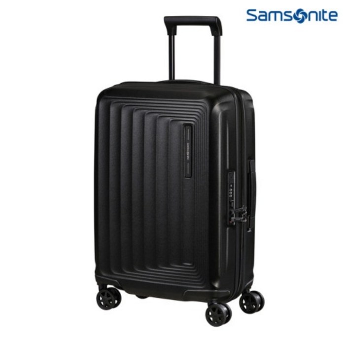 샘소나이트 기내용 캐리어 NUON 20인치 블랙 기내반입 경량 TSA 확장형 캐리어 가방