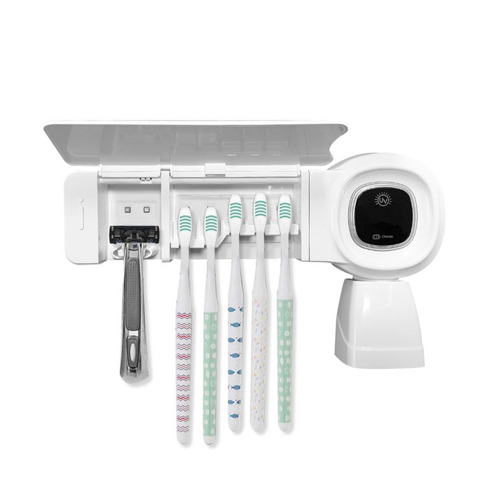 UVC LED 칩 채용 SMF 무선 칫솔살균기 URJ50W 살균타이머자석양치컵최대25일연속사용