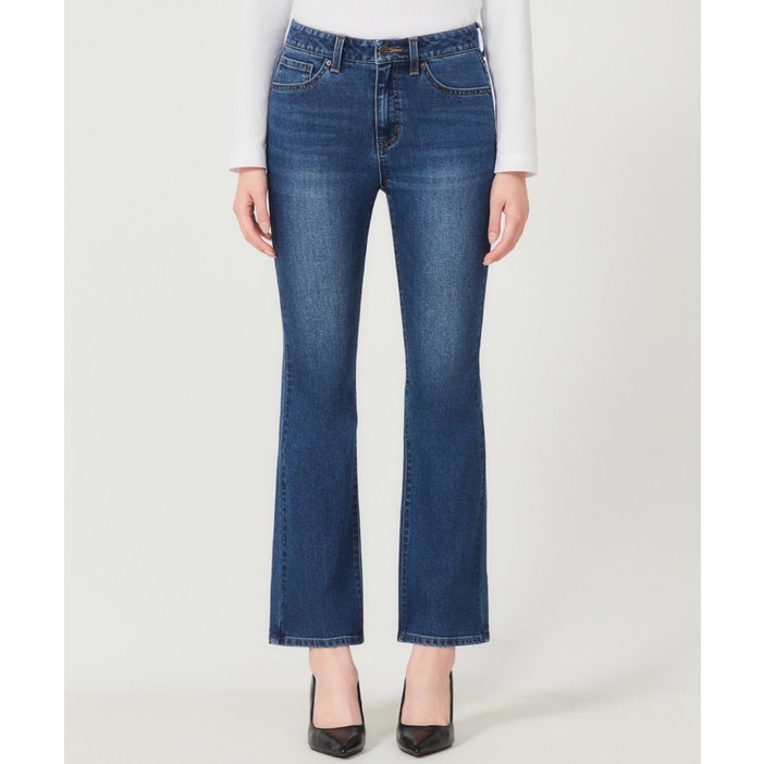 게스 여성 슬림 부츠컷 청바지 DBL OP1DE112