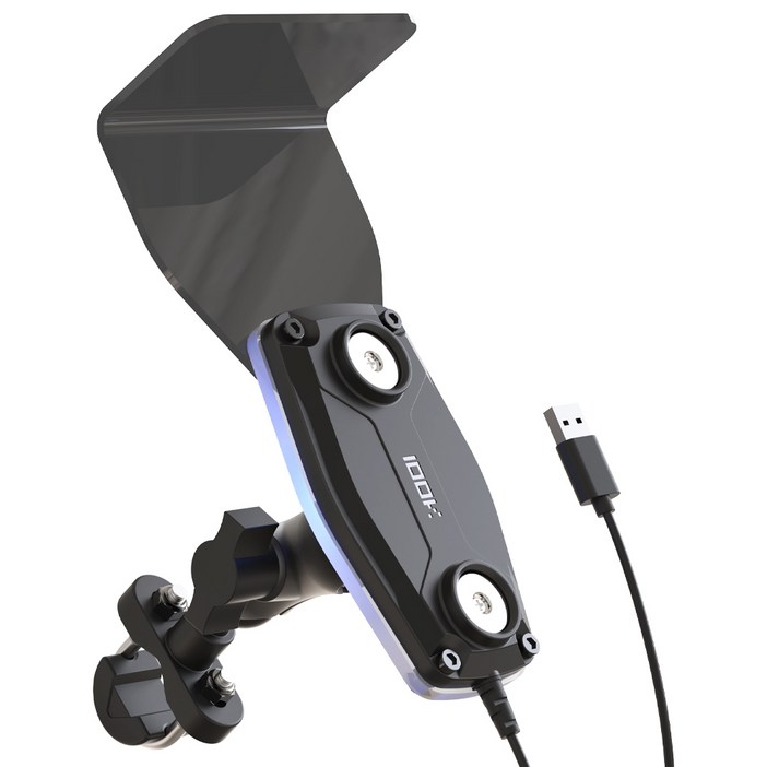 백케이 오토바이 자석거치대 USB타입 딱판 충전패드 핸들형 LED