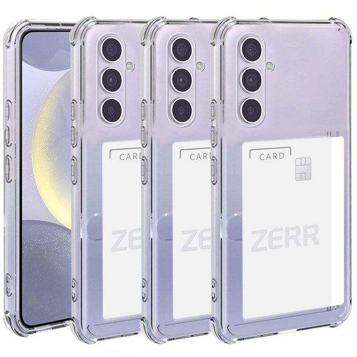 STONESTEEL 111 갤럭시 S24 플러스 울트라 옆으로 슬라이드 카드 수납 투명 범퍼 젤리 케이스