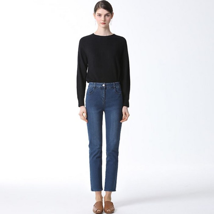 쉬즈미스 쿨 라이트 스티치 데님 팬츠 택가격 138000원