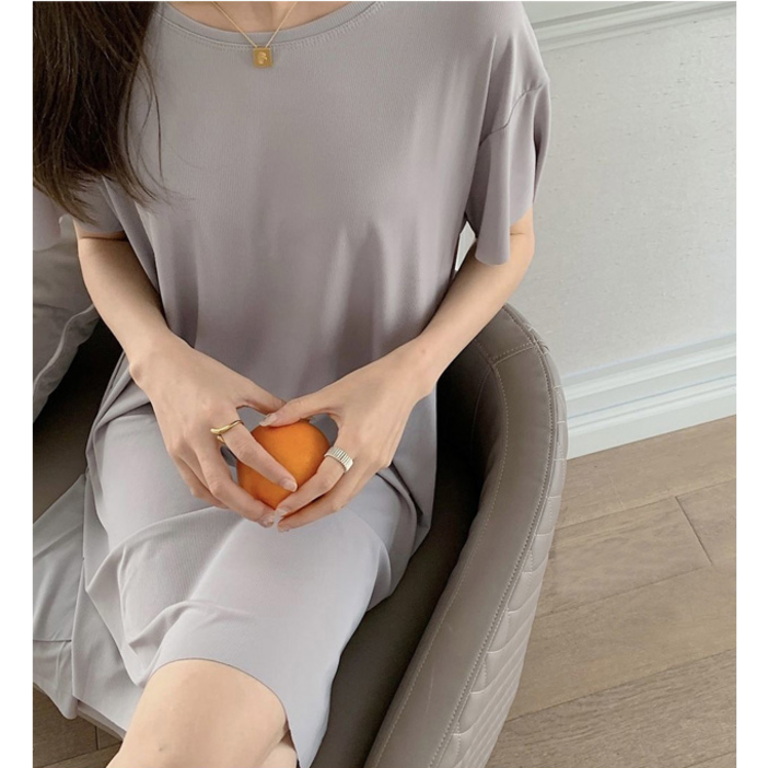 레송 여성 잠옷 원피스 파자마 홈웨어 여름 사계절 가벼운